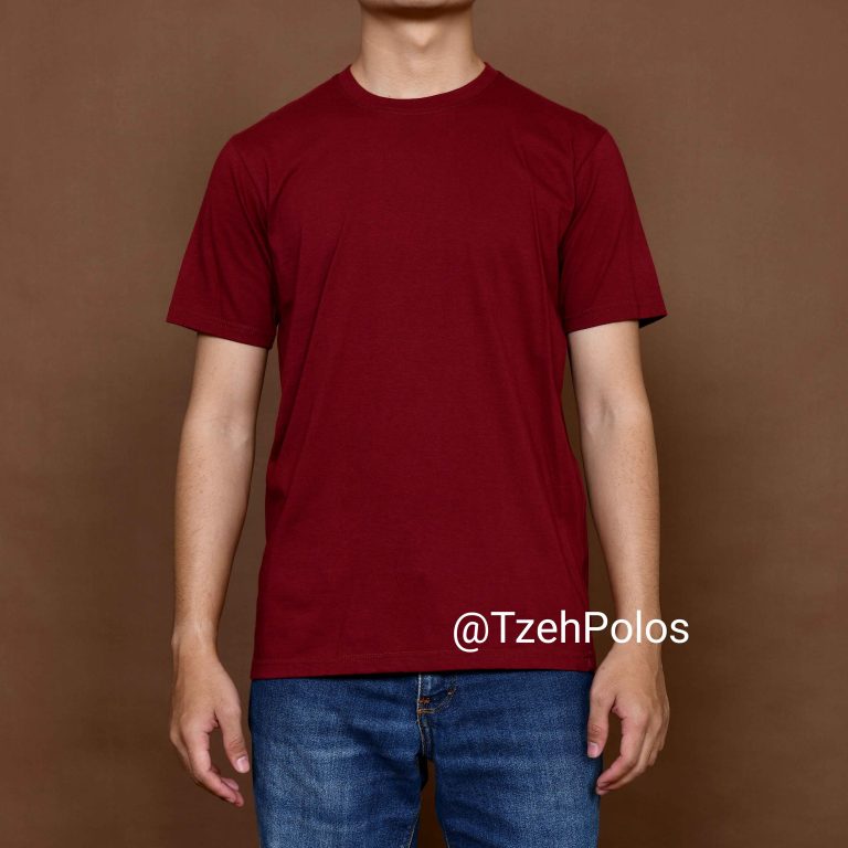 KAOS POLOS MAROON - TzehPolos.com