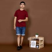 KAOS POLOS MAROON - TzehPolos.com