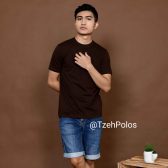 KAOS POLOS COKLAT COFFEE - TzehPolos.com