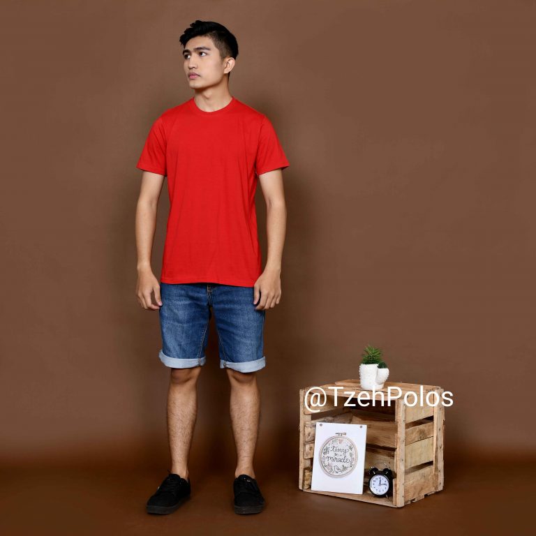 KAOS POLOS MERAH CABE - TzehPolos.com