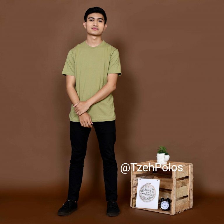 KAOS POLOS OLIVE GREEN - TzehPolos.com