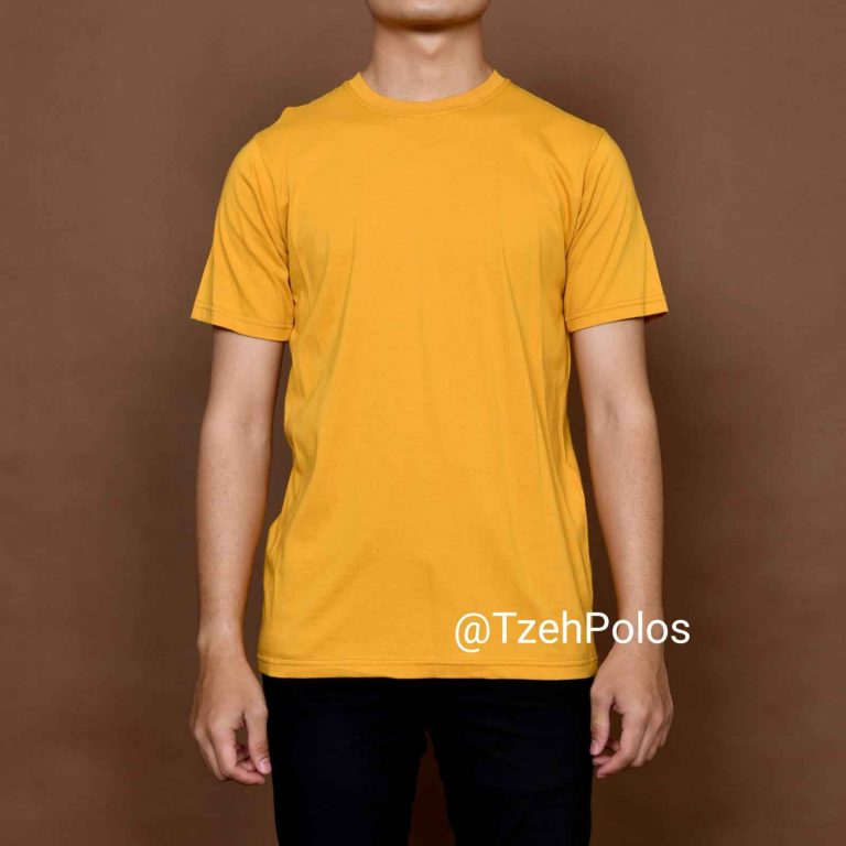 KAOS POLOS MUSTARD - TzehPolos.com