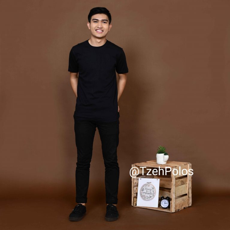 KAOS POLOS HITAM - TzehPolos.com
