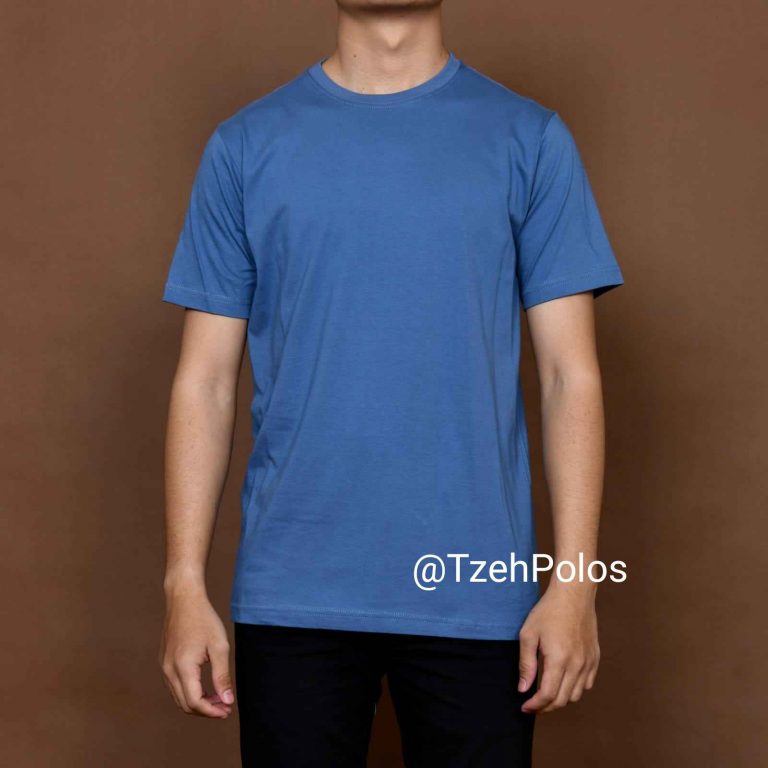 KAOS POLOS STEEL BLUE - TzehPolos.com