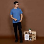 KAOS POLOS STEEL BLUE - TzehPolos.com