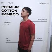 PREMIUM COTTON BAMBOO MAROON - TzehPolos.com