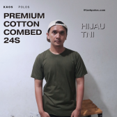 COTTON COMBED 24S HIIJAU TNI – PREMIUM - TzehPolos.com